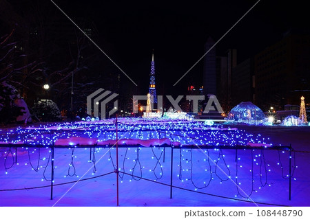 Sapporo White Illumination scenery Sapporo White Illumination scenery 108448790
