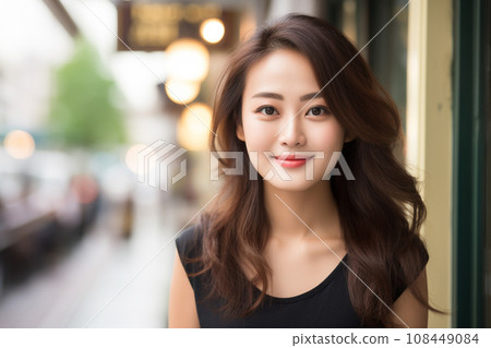 Portrait of a young and beautiful Japanese woman: AI-generated image Portrait of a young and beautiful Japanese woman: AI-generated image 108449084