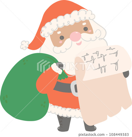 Black Santa Claus Christmas Character illustration Black Santa Claus Christmas Character illustration 108449383