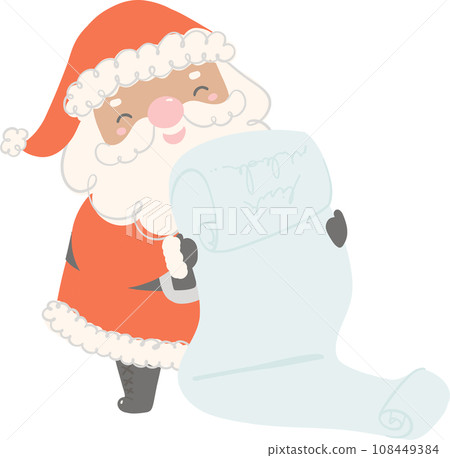 Black Santa Claus Christmas Character illustration Black Santa Claus Christmas Character illustration 108449384