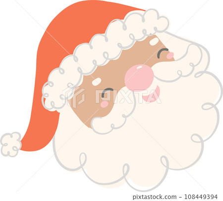 Black Santa Claus Christmas Character illustration 108449394