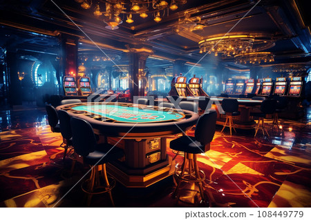 賭場內部圖像：AI 生成的圖像 108449779