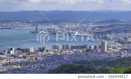 從大津市夢之丘展望台看到的大津市1 108449817