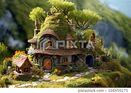 立體模型的靈感來自矮人居住的小屋:人工智慧生成的圖像 立體模型的靈感來自矮人居住的小屋:人工智慧生成的圖像 108450273