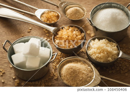 Various types of sugar Sugar photo material Various types of sugar Sugar photo material 108450406