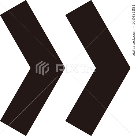 Arrow_no outline black - Stock Illustration [108451881] - PIXTA