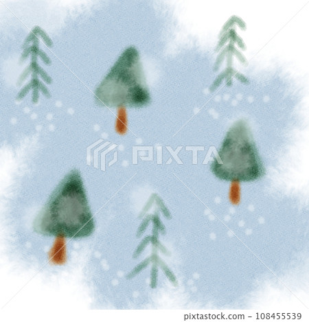 Quiet snowy forest Quiet snowy forest 108455539