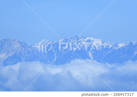 Northern Alps View Point Scenery from the Shiga Kusatsu Plateau Route Northern Alps View Point Scenery from the Shiga Kusatsu Plateau Route 108457317