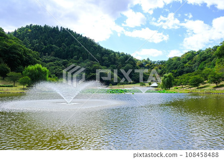 天童公園愛宕濕地的噴泉 天童公園愛宕濕地的噴泉 108458488