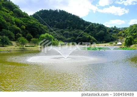 天童公園愛宕濕地的噴泉 天童公園愛宕濕地的噴泉 108458489