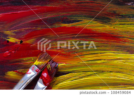 壓克力顏料和畫筆 108459084