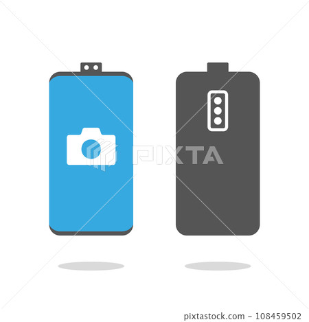 Camera screen phone mobile interface app. Smartphone photo viewfinder ui template design. EPS 10 Camera screen phone mobile interface app. Smartphone photo viewfinder ui template design. EPS 10 108459502