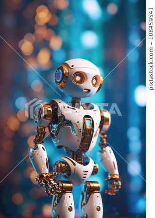Artificial intelligence digital robot. AI generated 108459541