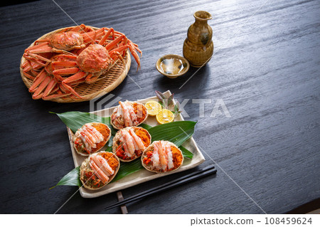 Red crab carapace Red crab carapace 108459624