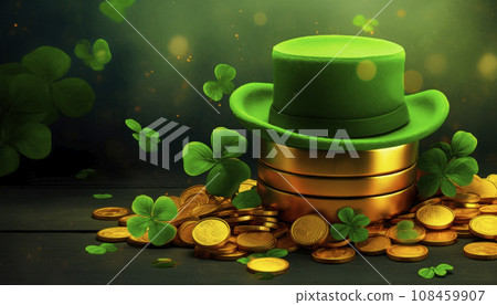 Abstract background with St. Patricks Day 108459907
