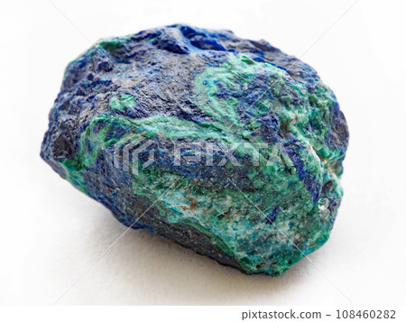 Azuromalachite rough stone (blue copper ore) 108460282