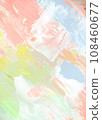 用柔和的彩色顏料繪製的抽象圖案背景材料 108460677