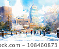 City snow scenery City snow scenery 108460873