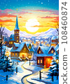 Snowy scenery in rural towns in Europe and America-1 Snowy scenery in rural towns in Europe and America-1 108460874