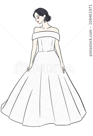 A woman in a dress A woman in a dress 108461971