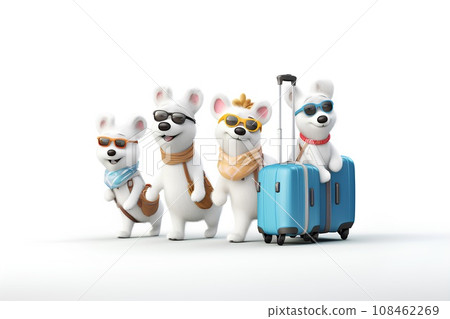 Traveling dog-3 (3D) Traveling dog-3 (3D) 108462269