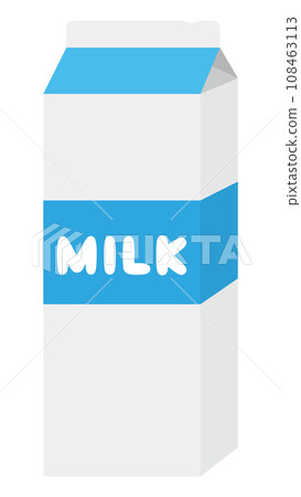 Illustration material of 1L milk carton Illustration material of 1L milk carton 108463113