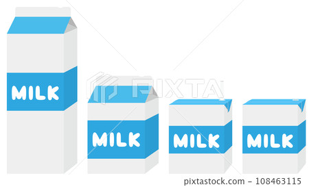 牛奶盒插畫組 1L 500ml 200ml 108463115