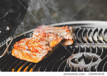 Crispy pork on grill Crispy pork on grill 108463636