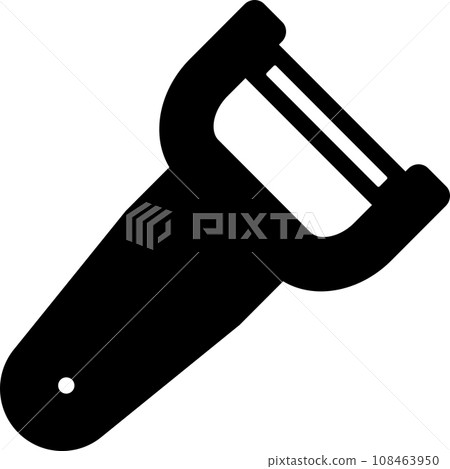 Monochrome illustration of a peeler 108463950