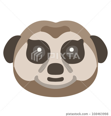 Meerkat head icon Meerkat head icon 108463998