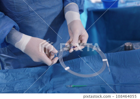 Surgery on blood vessels. Endovascular surgery. Surgical interventions on blood vessels.Prevention of blood clots. Removal of blood clots. Concept of health care. Surgery on blood vessels. Endovascular surgery. Surgical interventions on blood vessels.Prevention of blood clots. Removal of blood clots. Concept of health care. 108464055