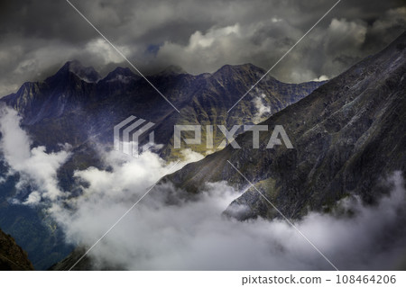 View of mountain alpine landscape View of mountain alpine landscape 108464206