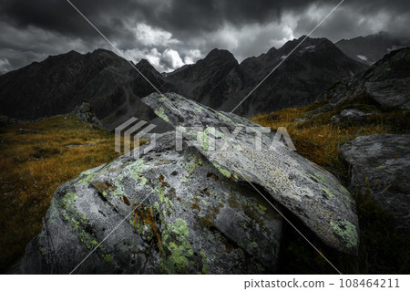 Mountain landscape of the Stubai Alps Mountain landscape of the Stubai Alps 108464211