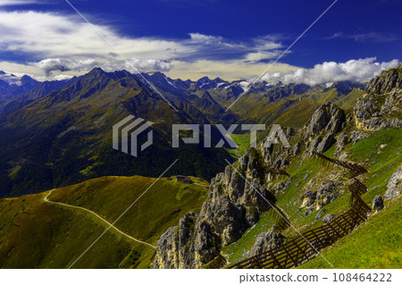 Mountain landscape of the Stubai Alps 108464222