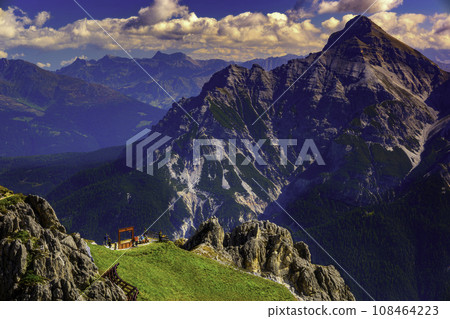 Mountain landscape of the Stubai Alps 108464223