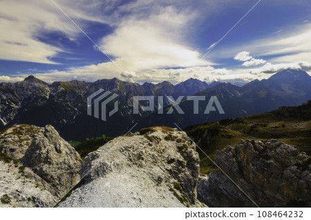 Mountain landscape of the Stubai Alps Mountain landscape of the Stubai Alps 108464232