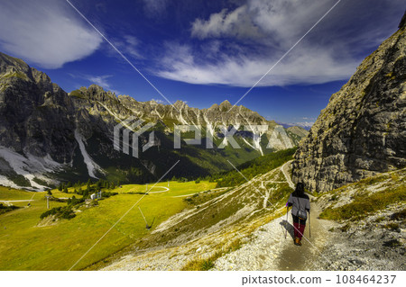 Mountain landscape of the Stubai Alps Mountain landscape of the Stubai Alps 108464237