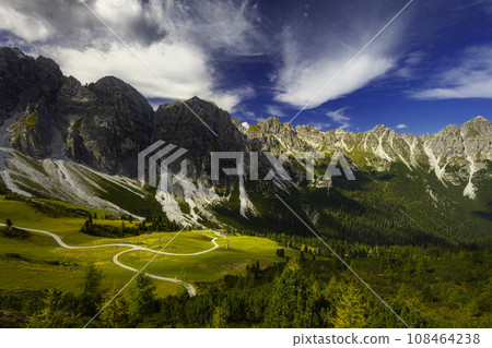 Mountain landscape of the Stubai Alps 108464238