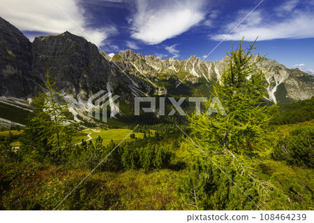 Mountain landscape of the Stubai Alps Mountain landscape of the Stubai Alps 108464239
