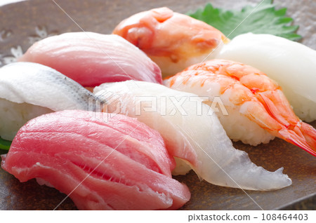 Delicious Nigiri Sushi 108464403