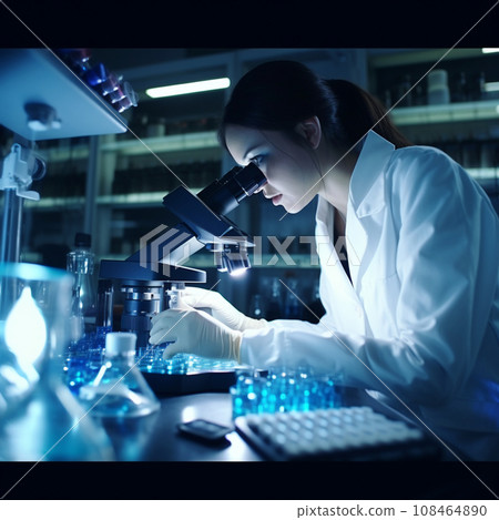 實驗室形象圖-研究員-AI影像 108464890