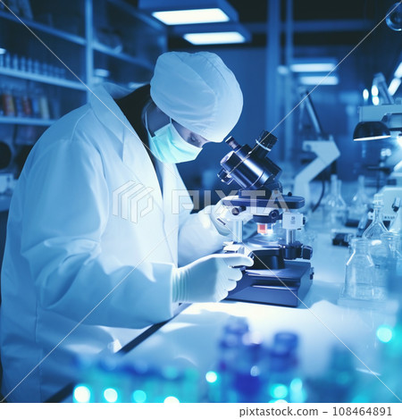 實驗室形象圖-研究員-AI影像 108464891
