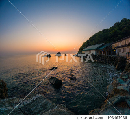 Sunrise from Futami Okitama Shrine Sunrise from Futami Okitama Shrine 108465686