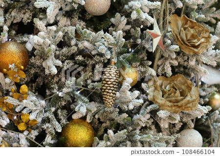 Christmas layers. Christmas decorations on the Christmas tree Christmas layers. Christmas decorations on the Christmas tree 108466104