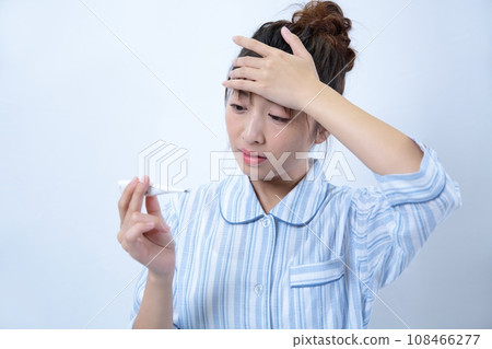 Image of unwell woman Image of unwell woman 108466277