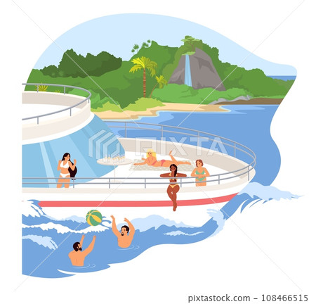Group of tourist enjoying yacht cruise during summer vacation 108466515