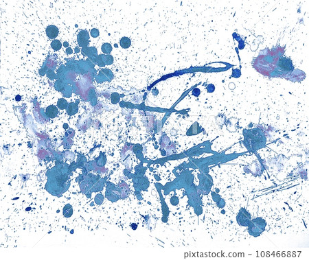 Water paint texture with intense splashes and splashes 108466887