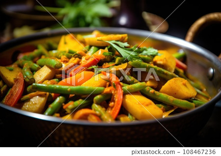 Vibrant Vegetarian Curry Delight Vibrant Vegetarian Curry Delight 108467236