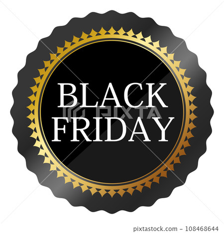 Luxury black friday emblem Luxury black friday emblem 108468644