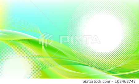 橙色波浪抽象幾何背景 108468742